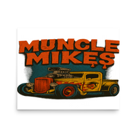 Rat Rod Truck 001 Oversized Sweatshirt — Muncle Mikes Matte Poster product mockup 3