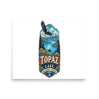Topaz Lake California Matte Poster product mockup 3