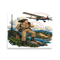 Vintage Aviation Pin-Up T-Shirt – Edition 29 Matte Poster product mockup 3