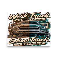 Work Truck Show Matte Poster product mockup 3