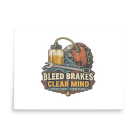 Bleed Brakes Clear Mind Matte Poster product mockup 4