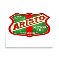 Arista Motor Oil Vintage Gas and Oil T-Shirt — Muncle Mikes Matte Poster product mockup 4