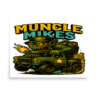 Muncle Mikes Hot Rod and Rat Rod Shirt Mayhem! Monster Rods! (040) Matte Poster product mockup 4