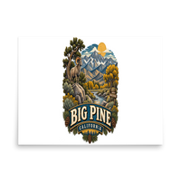 Big Pine California Matte Poster product mockup 4