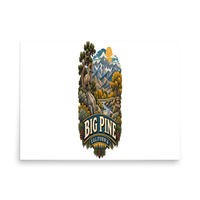 Big Pine California Enamel Matte Poster product mockup 4