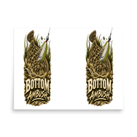 Bottom Ambush Flatfish Matte Poster product mockup 4