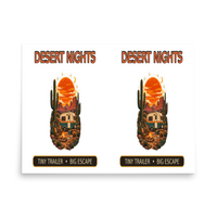 Desert Nights Tiny Trailer Matte Poster product mockup 4