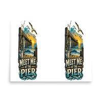 Meet Me at the Pier Matte Poster product mockup 4