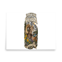 Eastern Sierra Bighorn Matte Poster product mockup 4