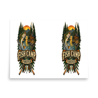 Fish Camp Forever Matte Poster product mockup 4