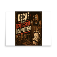Funny Coffee Mug 50 Matte Poster product mockup 4