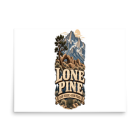 Lone Pine High Desert Matte Poster product mockup 4