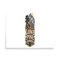 Lone Pine High Desert Enamel Matte Poster product mockup 4