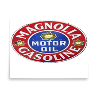 Magnolia Oil and Gas Vintage Matte Poster — 18 × 24, front view