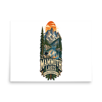 Mammoth Lakes Matte Poster product mockup 4