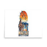 Mono Lake Matte Poster product mockup 4
