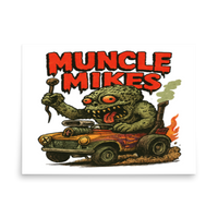 Muncle Mikes Hot Rod and Rat Rod Shirt Mayhem! Monster Rods! (007) Matte Poster product mockup 4