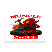 Muncle Mikes Hot Rod and Rat Rod Shirt Mayhem! Monster Rods! (020) Matte Poster product mockup 4