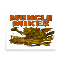 Monster Mugs 013 Hot Rod Coffee Mug — Muncle Mikes Matte Poster product mockup 4