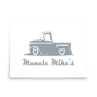 Muncle Mikes Hat: Hot Rod Hatter! Matte Poster product mockup 4