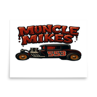 Muncle Mikes Hot Rod and Rat Rod Shirt Mayhem! 553 Matte Poster product mockup 4