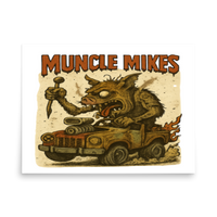 Muncle Mikes Hot Rod and Rat Rod Shirt Mayhem! Monster Rods! (008) Matte Poster product mockup 4