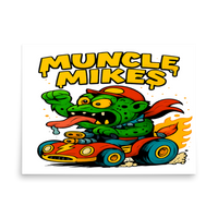 Muncle Mikes Hot Rod and Rat Rod Shirt Mayhem! Monster Rods! (017) Matte Poster product mockup 4