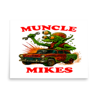 Muncle Mikes Hot Rod and Rat Rod Shirt Mayhem! Monster Rods! (021) Matte Poster product mockup 4