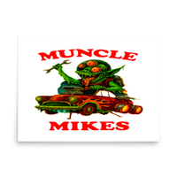 Muncle Mikes Hot Rod and Rat Rod Shirt Mayhem! Monster Rods! (024) Matte Poster product mockup 4