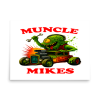 Muncle Mikes Hot Rod and Rat Rod Shirt Mayhem! Monster Rods! (025) Matte Poster product mockup 4