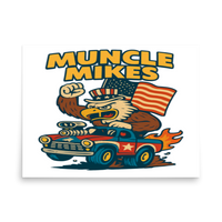 Muncle Mikes Hot Rod and Rat Rod Shirt Mayhem! Monster Rods! (027) Matte Poster product mockup 4