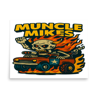 Muncle Mikes Hot Rod and Rat Rod Shirt Mayhem! Monster Rods! (028) Matte Poster product mockup 4