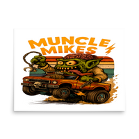 Muncle Mikes Hot Rod and Rat Rod Shirt Mayhem! Monster Rods! (034) Matte Poster product mockup 4