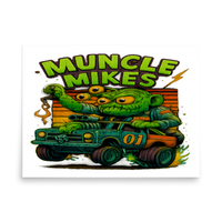 Muncle Mikes Hot Rod and Rat Rod Shirt Mayhem! Monster Rods! (035) Matte Poster product mockup 4