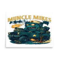 Muncle Mikes Hot Rod and Rat Rod Shirt Mayhem! Monster Rods! (041) Matte Poster product mockup 4