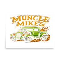 Muncle Mikes Hot Rod and Rat Rod Shirt Mayhem! Rat Rod Truck Shirt (002) Matte Poster product mockup 4