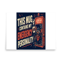 Retro Monster Matte Poster product mockup 4