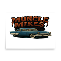 Muncle Mikes Hot Rod and Rat Rod Shirt Mayhem! Victoria Matte Poster product mockup 4