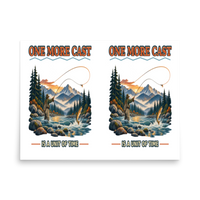 One More Cast Is a Unit of Time Matte Poster product mockup 4