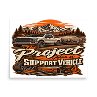 Project Support Vehicle Matte Poster product mockup 4