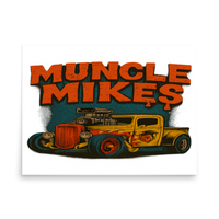 Rat Rod Truck 001 Oversized Sweatshirt — Muncle Mikes Matte Poster product mockup 4