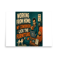 Remote Work Matte Poster product mockup 4