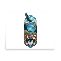 Topaz Lake California Matte Poster product mockup 4