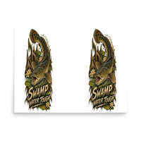 Swamp Water Tough Fish Matte Poster product mockup 4