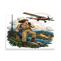 Vintage Aviation Pin-Up T-Shirt – Edition 29 Matte Poster product mockup 4