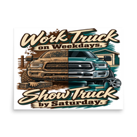 Work Truck Show Matte Poster product mockup 4