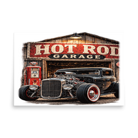 Hot Rod Garage Blown Coupe Matte Poster product mockup 5