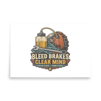 Bleed Brakes Clear Mind Matte Poster product mockup 5