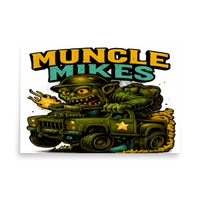 Muncle Mikes Hot Rod and Rat Rod Shirt Mayhem! Monster Rods! (040) Matte Poster product mockup 5