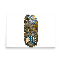 Big Pine California Enamel Matte Poster product mockup 5